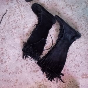 Minnetonka Knee high moccasins